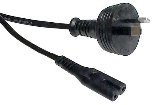 CABLE IEC-C7 POWER CORD FIGURE-OF-8 2M BLK ANZ