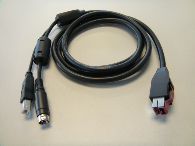CABLE PRINTER 24V PUSB TO HOSIDEN & USB B 1M BLK