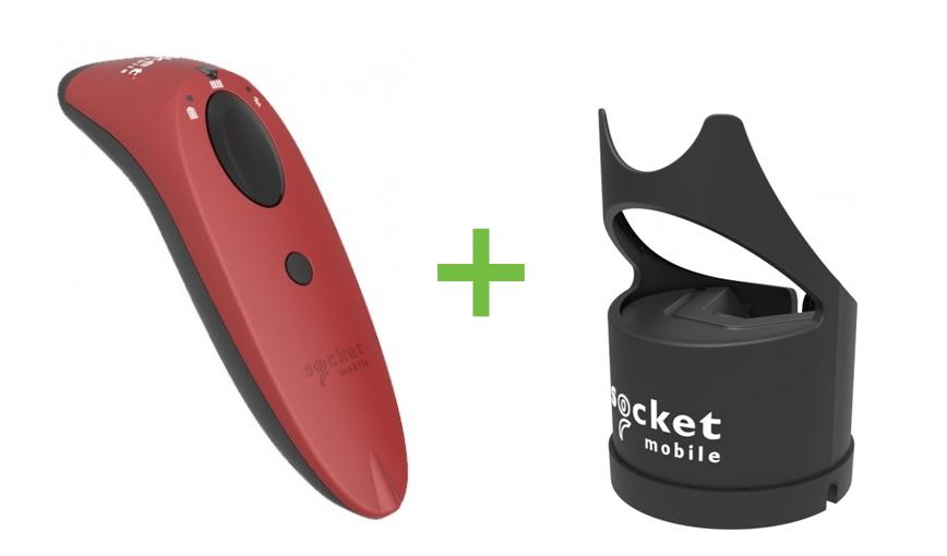 SOCKET SCANNER S740 BT 2D RED + CHARGING DOCK