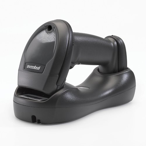 Zebra LI4278 Black Standard Range 1D Handheld Cordless Barcode Scanner Kit – Scanner, USB Cable & Cradle Included