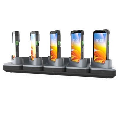 ZEBRA MULTIDOCK CHARGE 5-BAY TC501 W/BOOT