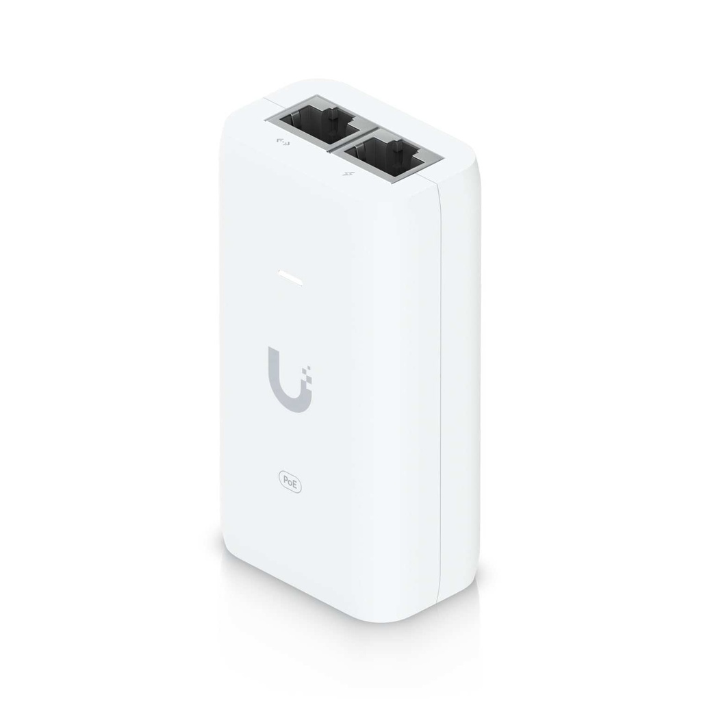 Ubiquiti PoE 802.11AF Adapter, Up to 15W of PoE Output, RJ45 Data Input, AC Cable With Earth Ground, Compatible injector for NHU-U6+