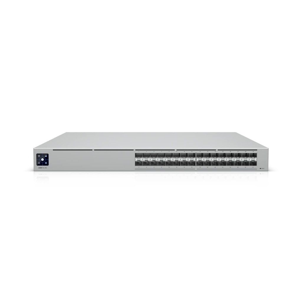 [NHU-PRO-XG-AGGREGATION] Ubiquiti Pro XG Aggregation, 32x High-capacity 25G/10G/1G SFP28 Ports with Etherlighting - Backwards compatible with SFP and SFP+ Modules and DACs