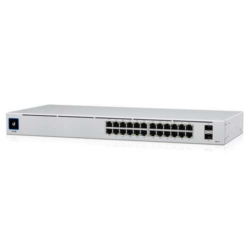 [NHU-USW-24-POE] Ubiquiti UniFi 24 Port Managed Gigabit Switch, 16x PoE+ Ports, 8x Gigabit Ethernet Ports, 2xSFP - 95W - Touch Display - Fanless - GEN2,