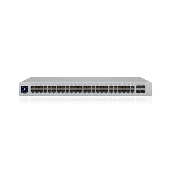 [NHU-USW-48-POE] Ubiquiti UniFi 48-port Managed Gigabit Layer2 switch,  48x Gigabit Ethernet Ports w/ 32x 802.3at POE+, 4x SFP Port Touch Display 195W,