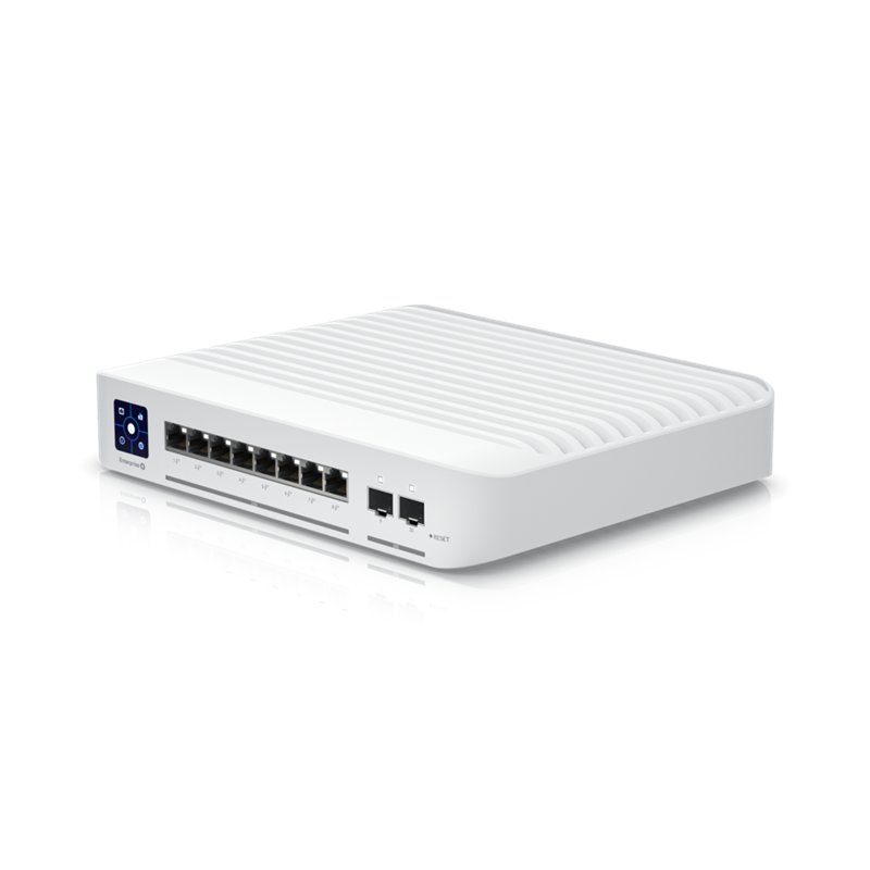 [NHU-USW-ENT-8-POE] Ubiquiti Switch Enterprise 8-port PoE+ 8x2.5GbE, Ideal For Wi-Fi 6 AP, 2x 10g SFP+ Ports For Uplinks, Managed Layer 3 Switch,