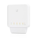 Ubiquiti UniFi USW Flex-Managed,Layer 2 Gigabit Switch with Auto-sensing 802.3af PoE Support,1x PoE In, 4x PoE Out,POE Adapter/ POE++ Does NOT Include