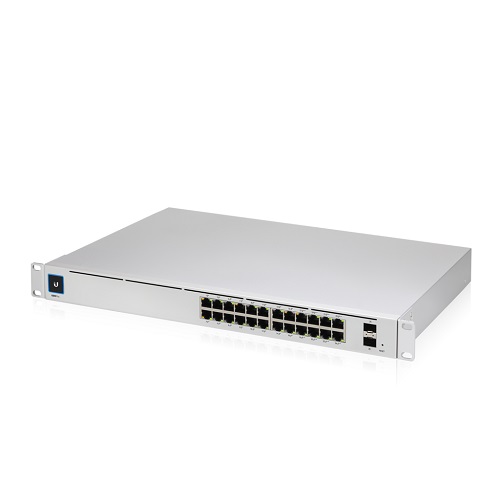 [NHU-USW-PRO-24-POE] Ubiquiti UniFi 24 port Managed Gigabit Layer2 & Layer3 Switch, Auto-sensing 802.3at PoE+ & 802.3bt PoE, SFP+, Touch Display - 400W GEN2,