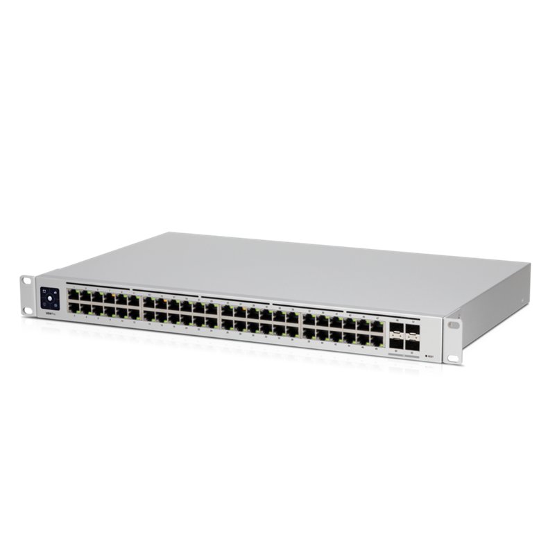 [NHU-USW-PRO-48] Ubiquiti UniFi 48-Port Managed Gigabit Layer2 & Layer3 Switch - 48x Gigabit Ethernet Ports, 4x SFP+ Ports - Touch Display - GEN2,