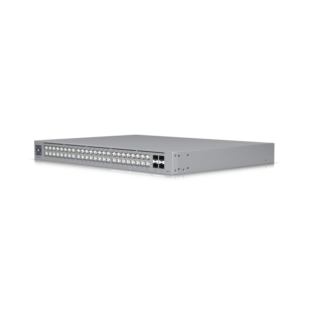 [NHU-USW-PRO-MAX-48] Ubiquiti Pro Max 48, 48-port, Layer 3 Etherlighting Switch, 2.5 GbE, 16 GbE RJ45 Ports, 32 GbE RJ45 , 4 10G SFP+, Throughput 112 Gbps,
