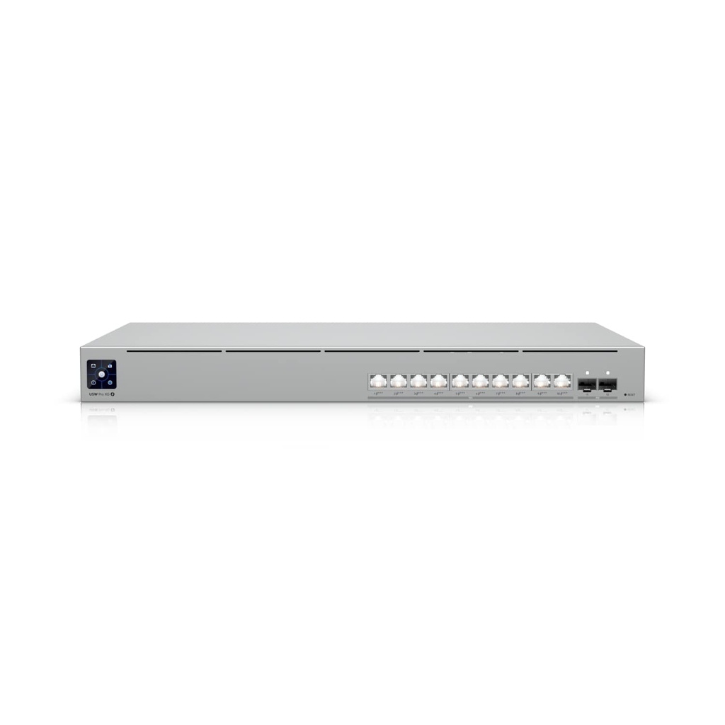 [NHU-USW-PRO-XG-10-POE] Ubiquiti Pro XG 10 PoE, 1U,Professional-grade 10-port, Layer 3 Etherlighting PoE+++ Switch,(10) 10 GbE and (2) 10G SFP+ Ports,