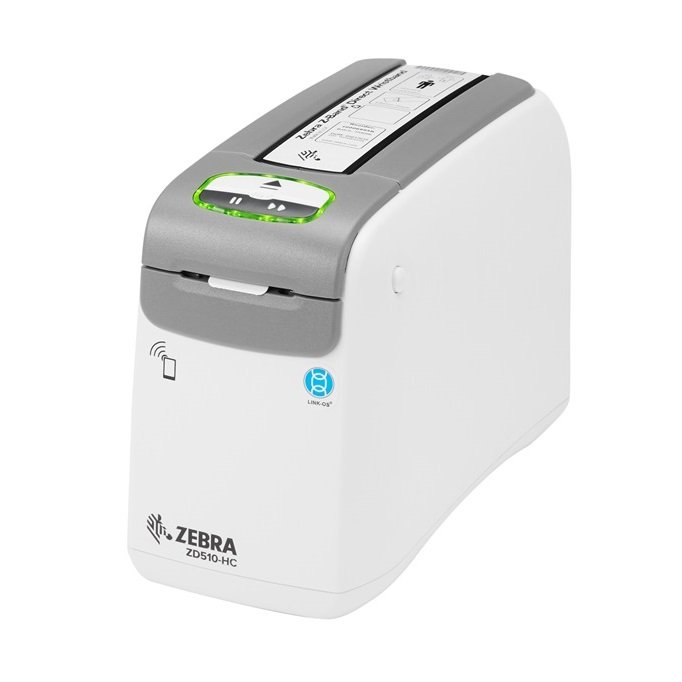Zebra Wristband Printer ZD510-HC, Healthcare, 300DPI, Direct Thermal, USB, USB Host, Ethernet