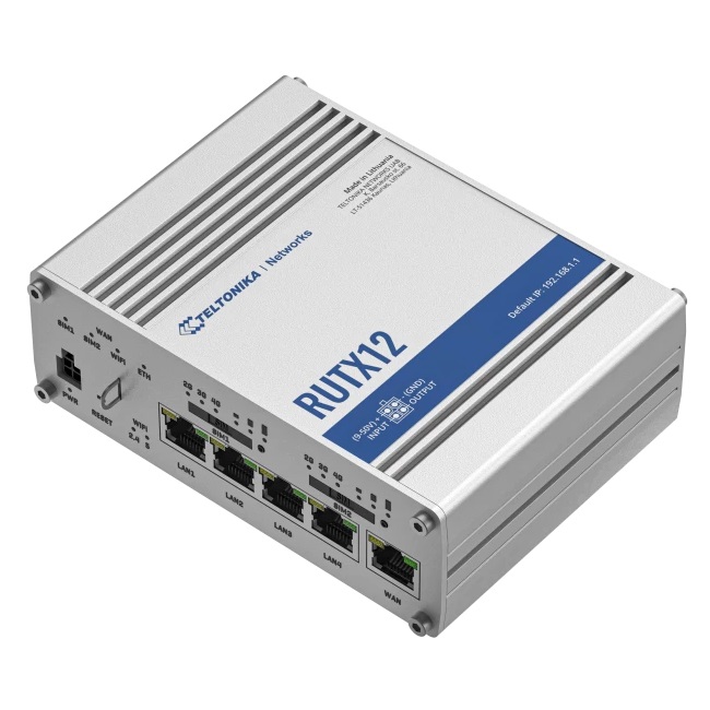 [SETKRUTX12000200] TELTONIKA RUTX12 DUAL LTE CAT 6 ROUTER
