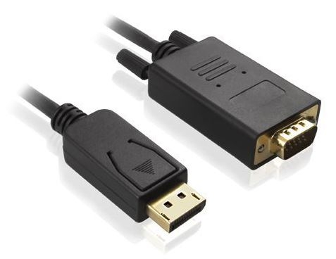 [CASEDPVGA02] CABLE DISPLAY PORT TO VGA MALE TO MALE 1080P 2M