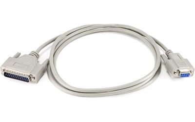 PRINTER CABLE RS232 DB09-F/DB25-M MOULDED 2M