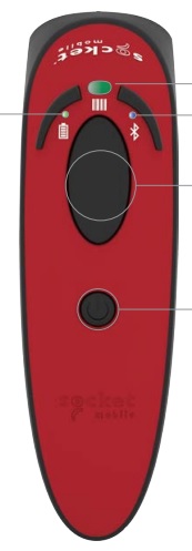 SOCKET DURASCAN D720 BT 2D RED
