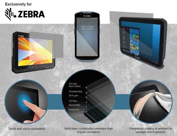 INFOCASE SCREEN PROTECTOR TEMPERED GLASS ET4X 10IN
