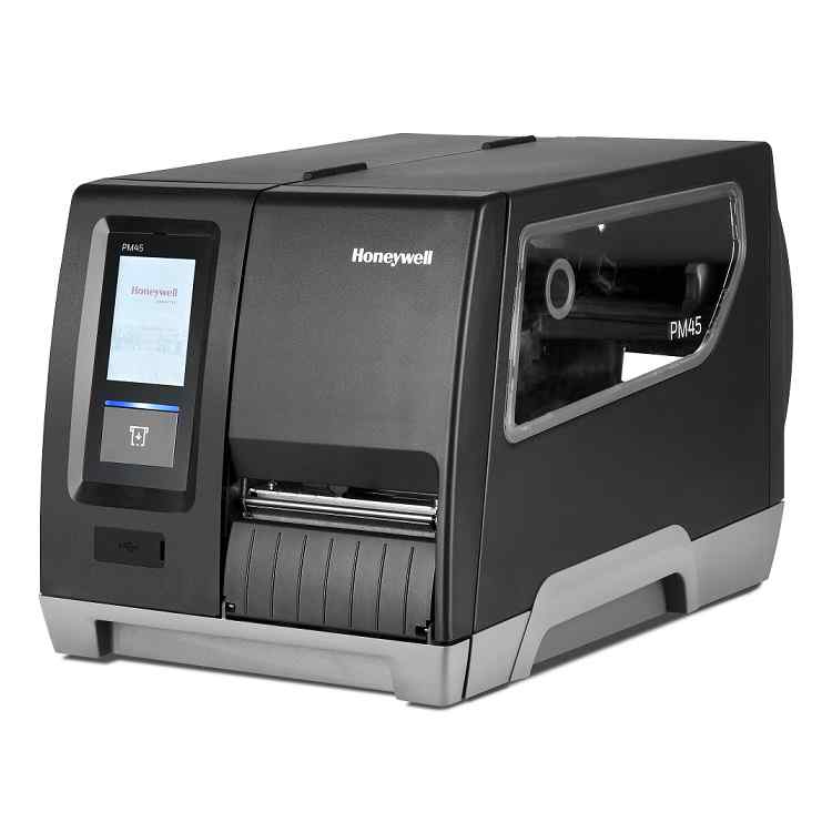 Honeywell Printer PM45A Thermal Transfer Full Touch Display with Ethernet/Fixed Hanger/Parallel Interface/600 DPI and No Power Cord - Requires CAIEC
