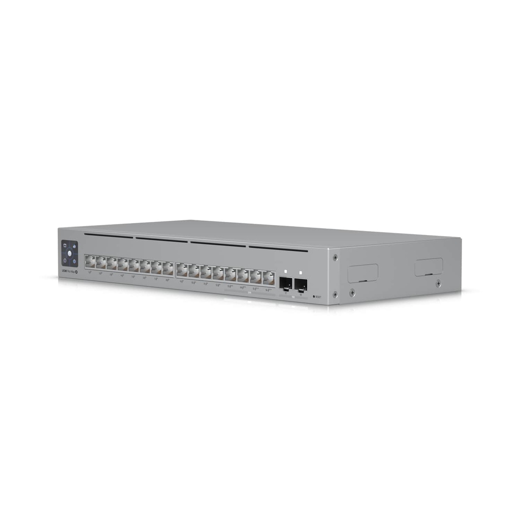 Ubiquiti UniFi Network,Pro Max 16 PoE Switch,16-port, Layer 3 Etherlighting, 2.5 GbE, PoE++ Output, Versatile Mounting Option,180W PoE,