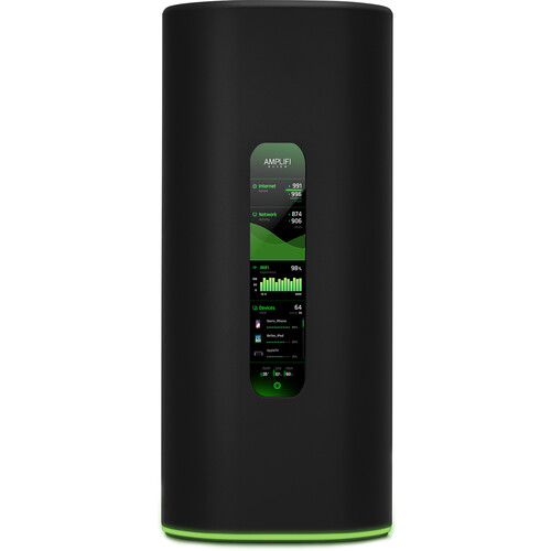 Ubiquiti Amplifi Alien Mesh Router - Wi-Fi 6 - 4x Gigabit Ethernet Ports on Router, Touch Screen Display,  5 GHz 8x8 WiFi 6 Radio