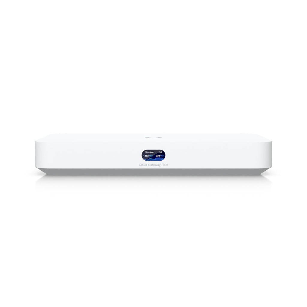 Ubiquiti Cloud Gateway Fiber,UCG-Fiber, Desktop 10G Cloud Gateway,Integrated PoE Switch,Selectable NVR Storage,Full UniFi Application Support
