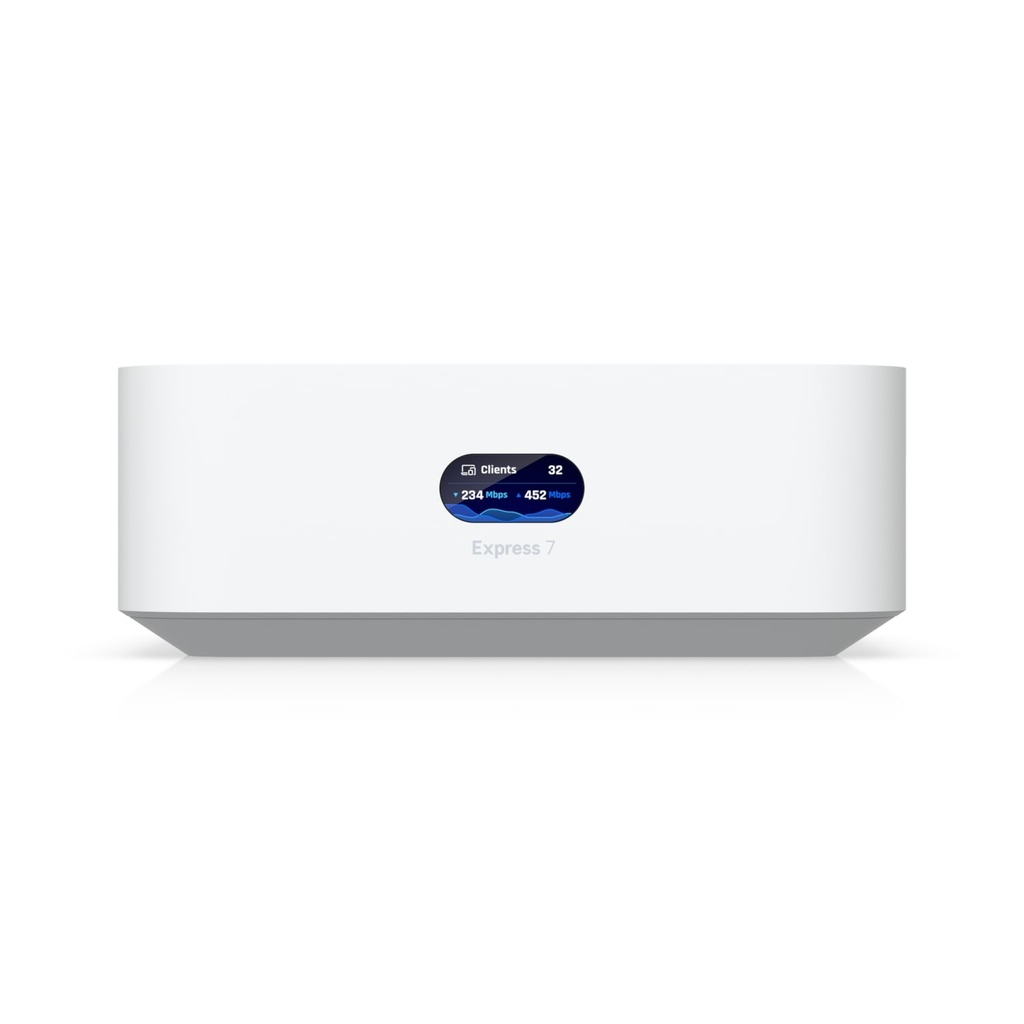 [NHU-UX7] Ubiquiti UniFi Express 7, Mesh-scalable, Super-compact 10G Cloud Gateway, Integrated WiFi 7 With 6 GHz support, 140 m² Coverage