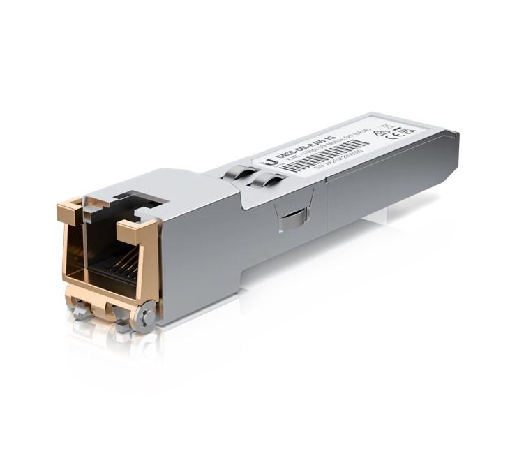 [NHU-CM-RJ45-1G] Ubiquiti SFP to RJ45 Transceiver Module, 1000Base-T Copper SFP Transceiver, 1Gbps Throughput Rate, Supports Up to 100m