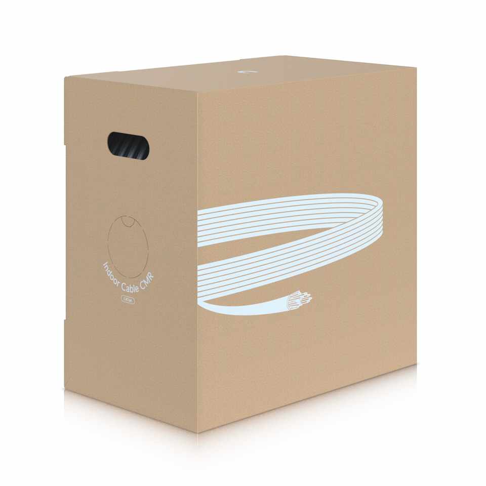 Ubiquiti UniFi Indoor Cable Cat6A CMR, Category 6A Ethernet cable for high-speed, indoor deployments.