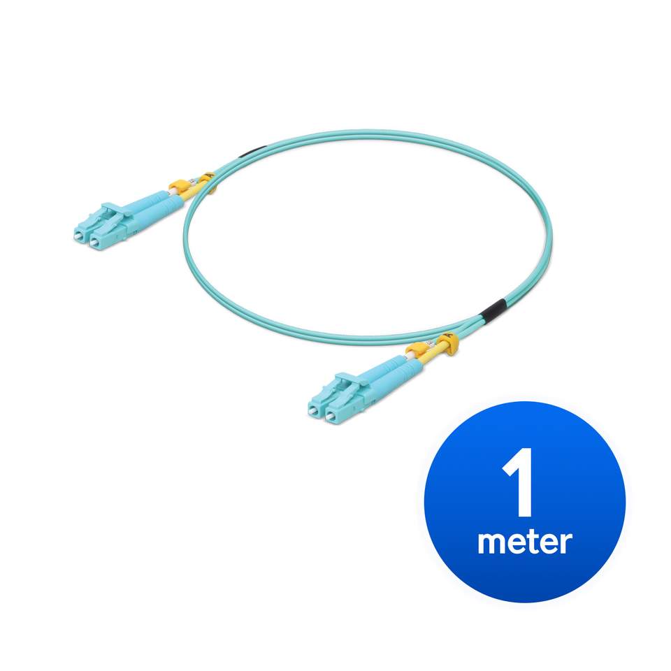 [NHU-UACC-OFC-MM-1M] Ubiquiti MultiMode 10 Gbps OM3 Duplex LC Cable, 1m Length, Single Unit,10 Gbps Throughput, LC-LC Connector,