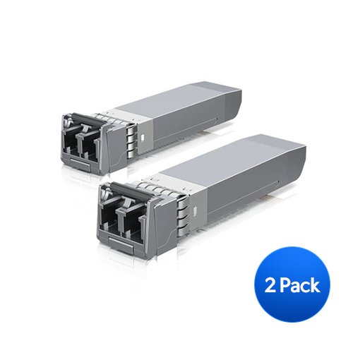 Ubiquiti UFiber 10Gbps Multi-Mode Optical Module, SFP+, 2-Pack(2 Connectors ), Duplex LC connector, Connection up to 300 m