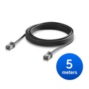 Ubiquiti UniFi Premium Patch Cable Outdoor, 5M,Black,Ultra-Thin, Rugged, Shielded Patch, Optimized, Perform Harshest Environments ,10 GbE Networking.