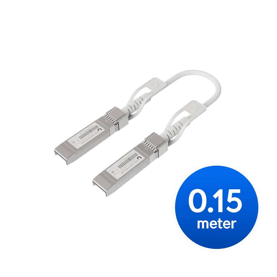 [NHU-UPLK-SFP28-0.15M] Ubiquiti Uplink Cable Direct Attach Cable, 0.15M,Auto Link Optimization For Seamless 1G SFP,10G SFP+, 25G SFP28 Intercon Between UniF Items