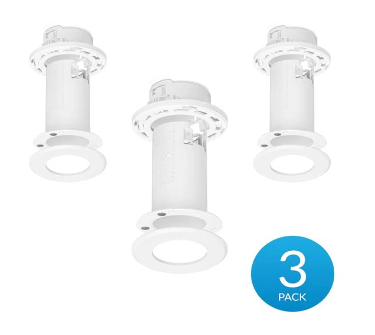 Ubiquiti Ceiling Mount 3 Pack, Compatible with U6 Mesh& FlexHD, Mounts to a Drop Ceiling Tile, Drywall Ceiling, or Solid Ceiling,