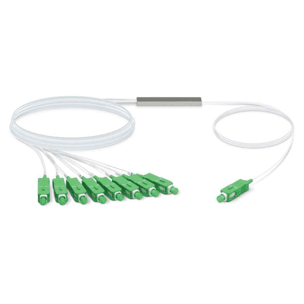 Ubiquiti UFiber Gigabit Passive Optical Network Splitter 1:8,  For Use With UFiber OLT Solutions, Terminated With SC/APC Connector,