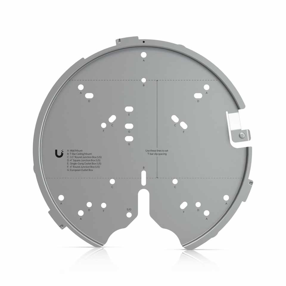 Ubiquiti Versatile Mounting System, For U7 Pro, U6 Enterprise, U6 Pro, U6 Long-Range, AC Pro, AC HD, AC SHD, AC XG,