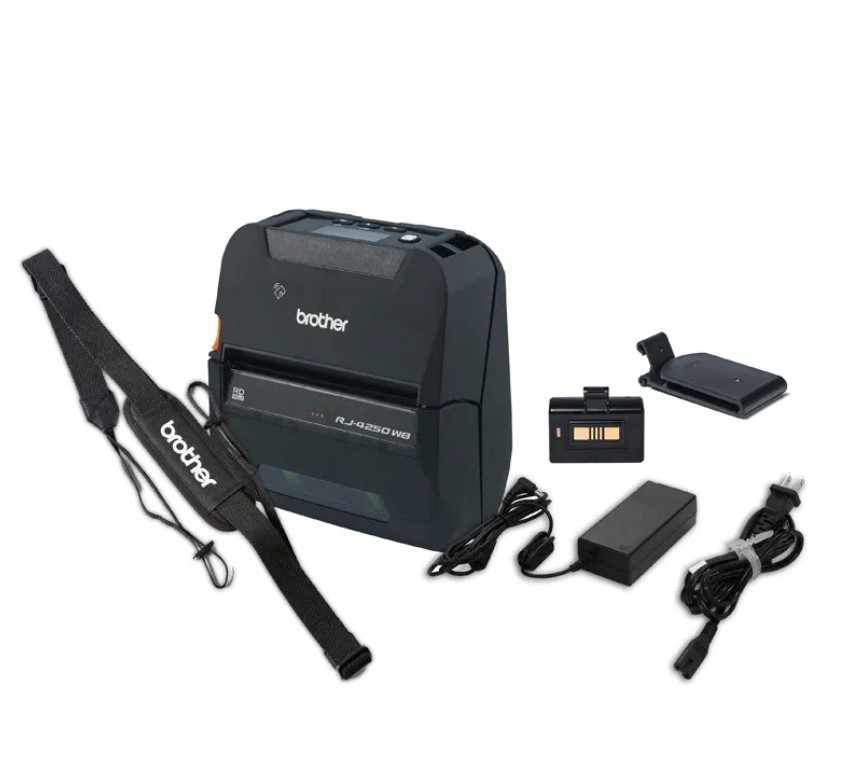 [LMS-RJ-4250WB-BUNDLE] Brother RJ-4250WB +PA-BT-006 + PA-SS-4000 + PA-AD-600A + Receipt Roll