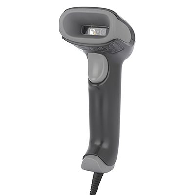 Honeywell Voyager 1470g USB Scanner Kit. Includes 2D Black Scanner, Flexible Presentation Stand & USB Type A 1.5m Straight Cable.