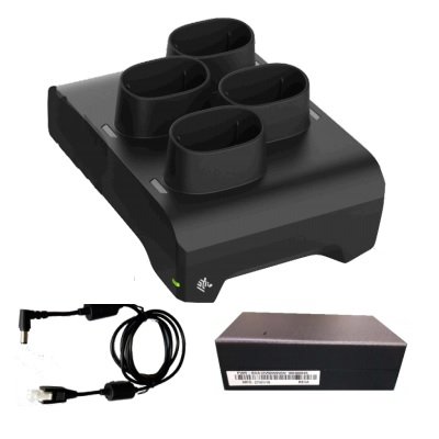 ZEBRA MULTIDOCK KIT CHARGE/BATT ONLY 4-BAY BK CS60