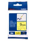BROTHER TZE TAPE 18MM BLACK ON YELLOW FLEXIBLE