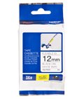 BROTHER TZE TAPE 24MM BLACK ON WHITE FLEXIBLE