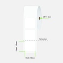 LABEL PLAIN PERM 100X100 1AC 400/R 25MM