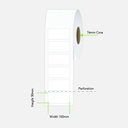 LABEL PLAIN PERM 100X50 1ACS 2500/R 76MM CRE
