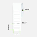 LABEL THERM PERM 100X25 1ACS 2000/R 25MM PERF