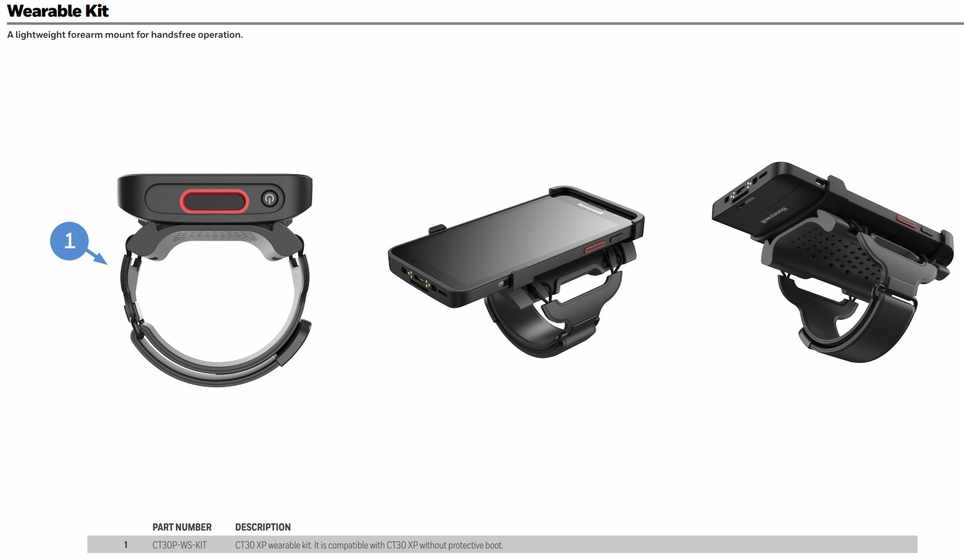 HONEYWELL WEARABLE KIT CT30XP NO-BOOT