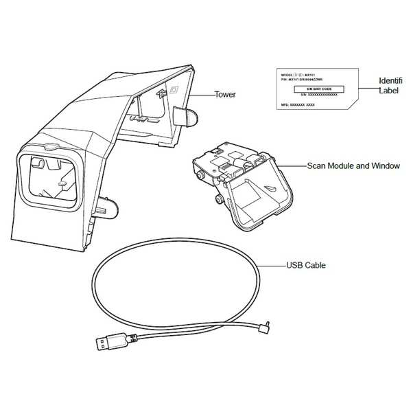 ZEBRA CUSTOMER SIDE SCANNER MX101 FOR MP7000
