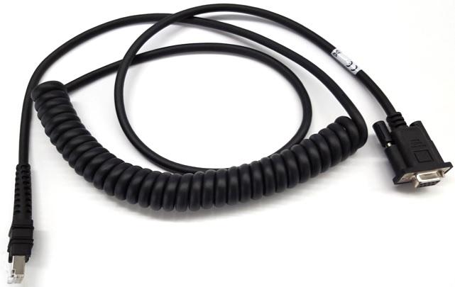 ZEBRA CABLE DATA SCANNER RS232 2.8M COILED